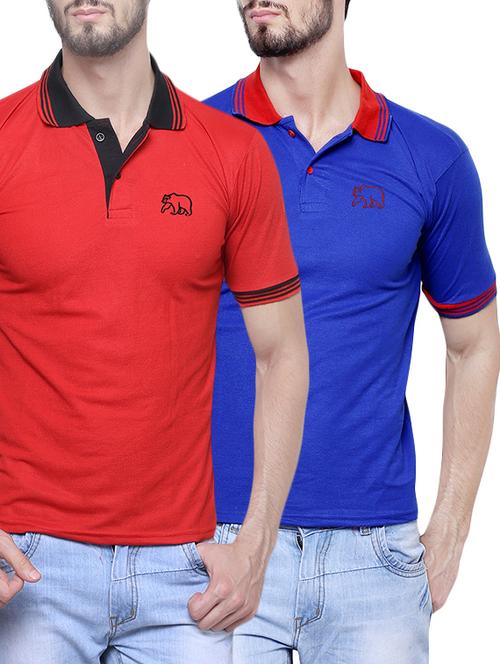multi colored cotton t-shirt (set of 2) - 14092452 - Very Small Image - 1