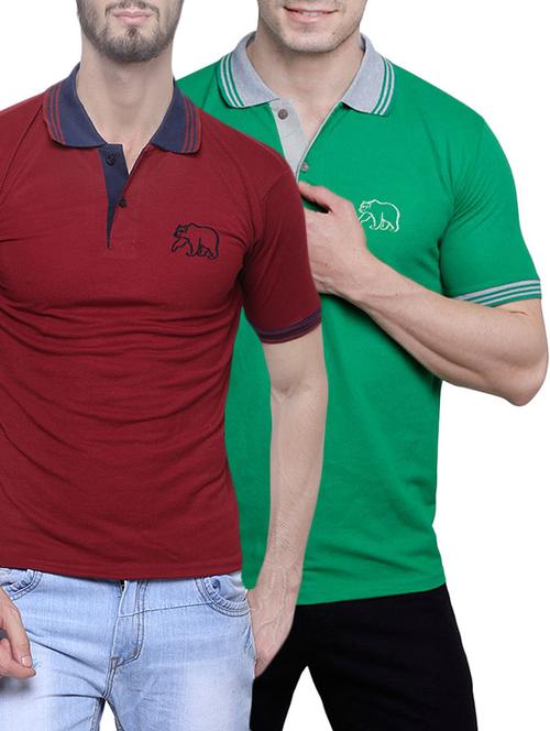 multi colored cotton t-shirt (set of 2) - 14092468 - Very Small Image - 1