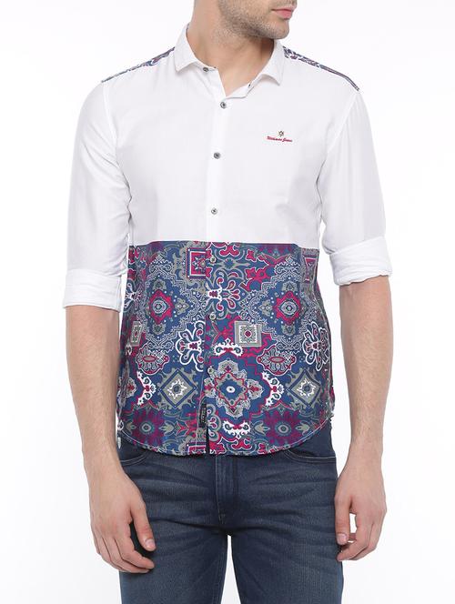 white cotton casual shirt - 14093873 - Very Small Image - 1