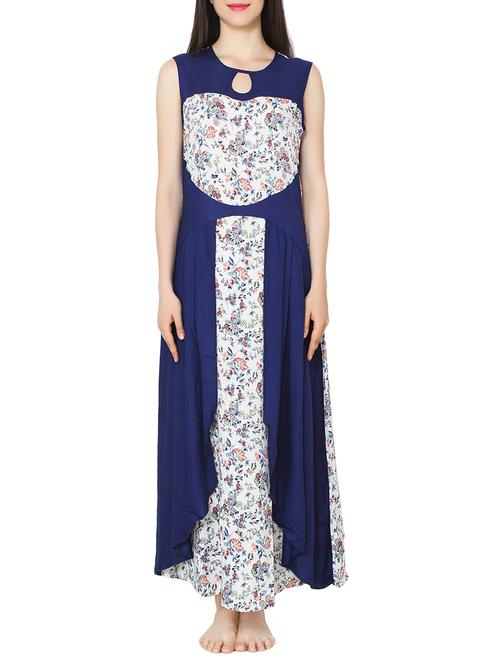 multi colored viscose gown - 14094202 - Very Small Image - 1