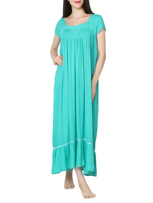light blue crepe gown - 14094214 - Very Small Image - 1
