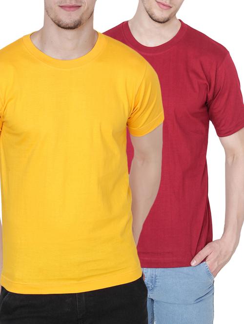 multi colored cotton t-shirt (set of 2) - 14094631 - Very Small Image - 1