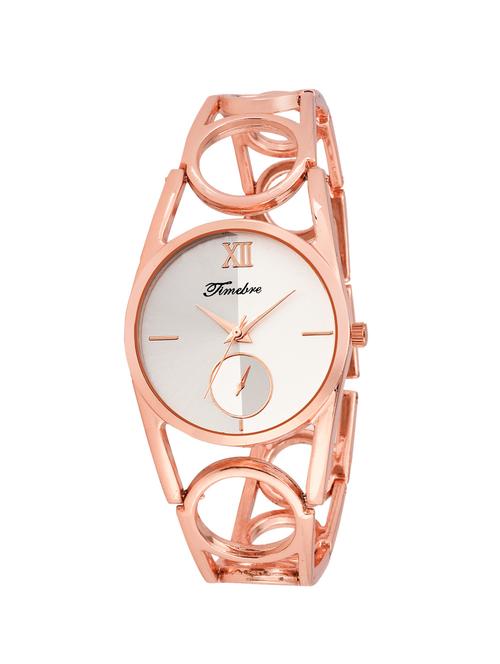 timebre women rose gold metal analog watch - 14095234 - Very Small Image - 1