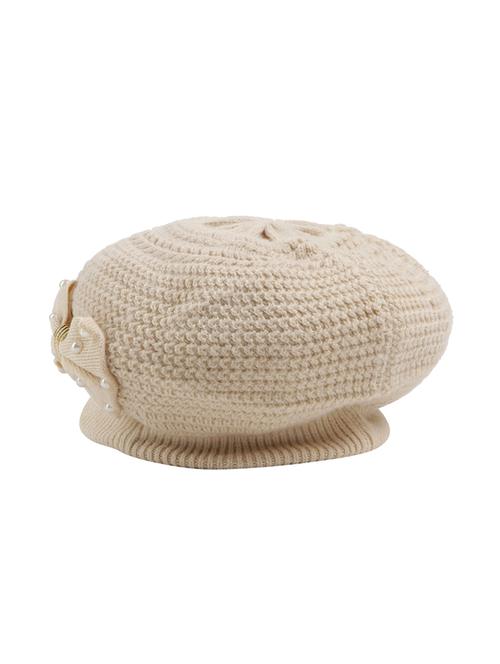 beige chunky knit winter cap - 14095344 - Very Small Image - 1