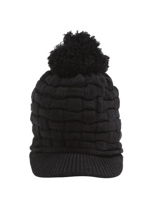 black knitted winter cap - 14095360 - Very Small Image - 1