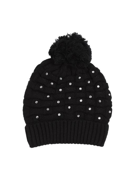 black knitted winter cap - 14095362 - Very Small Image - 1