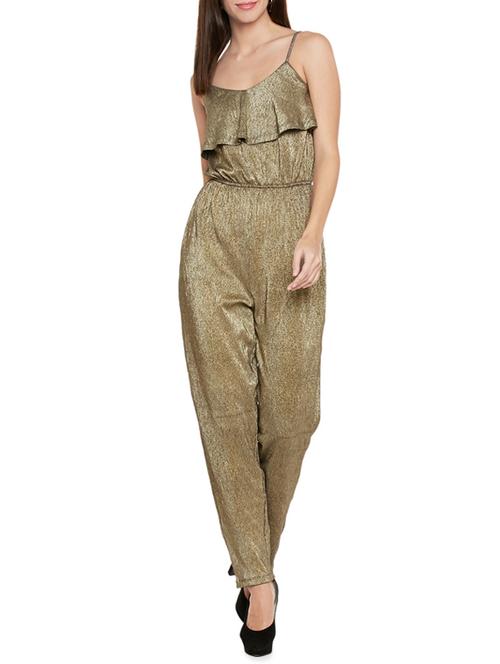 gold full leg jumpsuit - 14096231 - Very Small Image - 1