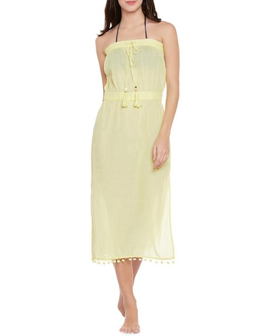 yellow cotton coverup - 14096309 - Very Small Image - 1
