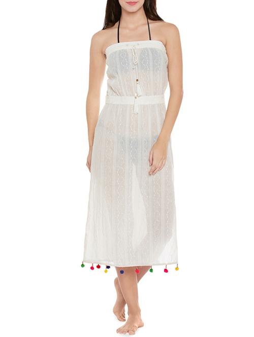 white cotton coverup - 14096311 - Very Small Image - 1
