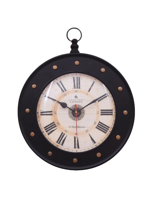 vintage iron wall clock by home sparkle - 14096940 - Very Small Image - 1