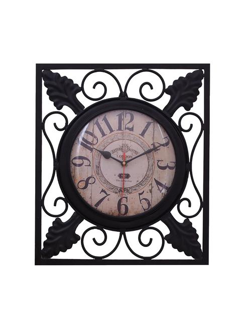 classic iron wall clock by home sparkle - 14096960 - Very Small Image - 1