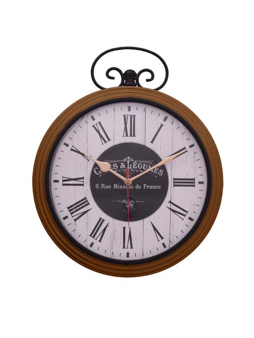 vintage iron wall clock by home sparkle - 14097009 - Very Small Image - 1
