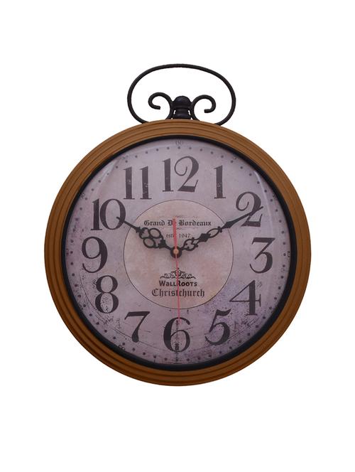 classic iron wall clock by home sparkle - 14097012 - Very Small Image - 1