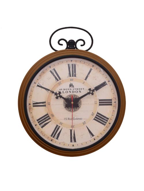 vintage iron wall clock by home sparkle - 14097015 - Very Small Image - 1