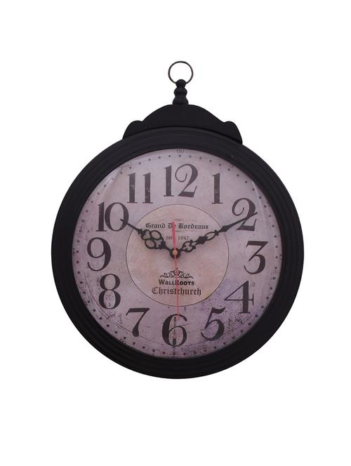 classic iron wall clock by home sparkle - 14097022 - Very Small Image - 1