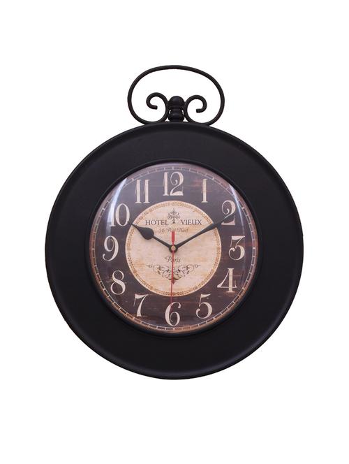 classic iron wall clock by home sparkle - 14097026 - Very Small Image - 1