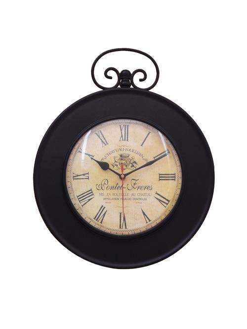 vintage iron wall clock by home sparkle - 14097027 - Very Small Image - 1