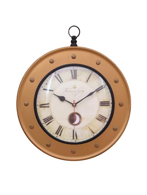 vintage iron wall clock by home sparkle - 14097092 - Very Small Image - 1