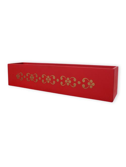 engineered wood pocket wall shelf by home sparkle - 14097156 - Very Small Image - 1