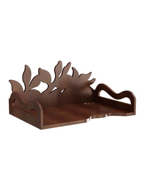 engineered wood carved wall shelf by home sparkle - 14097197 - Very Small Image - 1