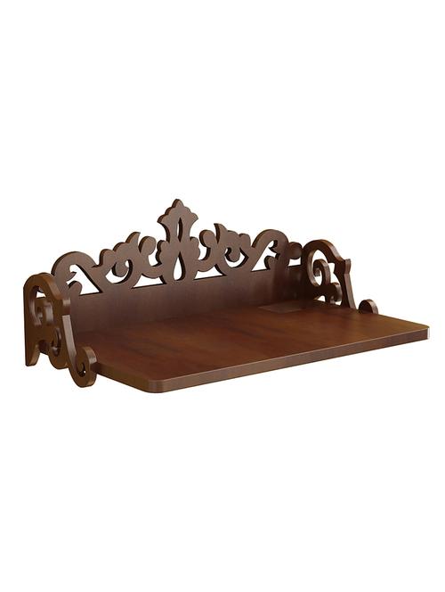 engineered wood carved wall shelf by home sparkle - 14097205 - Very Small Image - 1