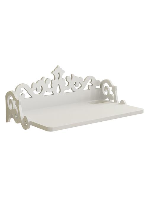 engineered wood carved wall shelf by home sparkle - 14097207 - Very Small Image - 1