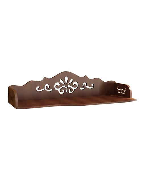 engineered wood carved wall shelf by home sparkle - 14097211 - Very Small Image - 1