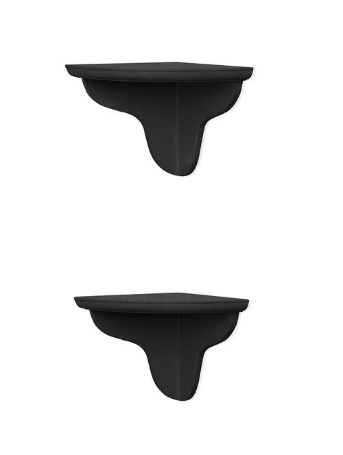 engineered wood set of 2 wall shelf by home sparkle - 14097221 - Very Small Image - 1