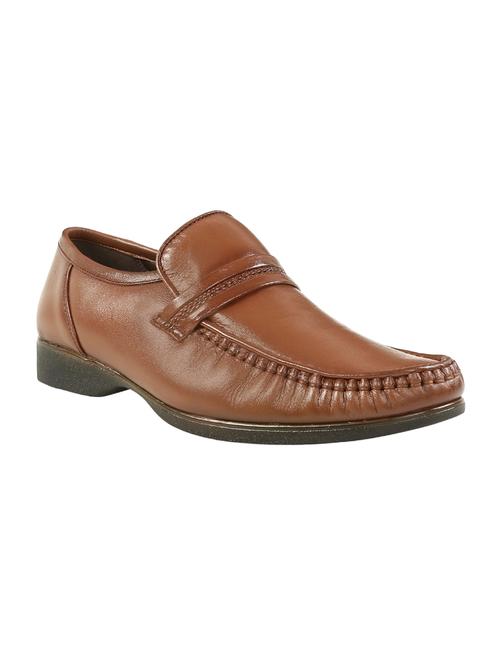 tan leather slip on ons - 14097580 - Very Small Image - 1