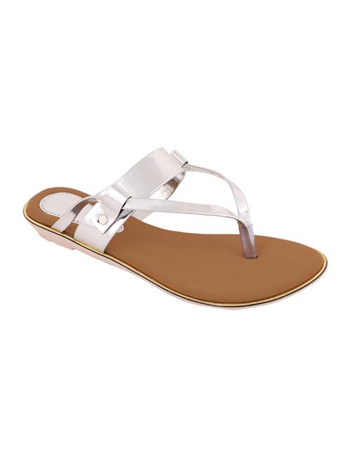 silver toe separator sandal - 14099181 - Very Small Image - 1