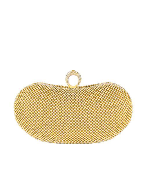 gold shimmer box clutch - 14099616 - Very Small Image - 1