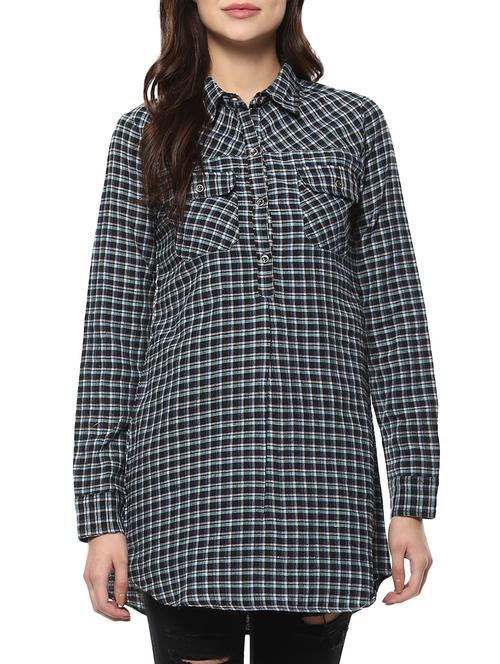 black cotton regular shirt - 14100552 - Very Small Image - 1