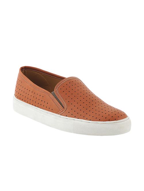 tan leatherette casual slipon - 14100883 - Very Small Image - 1