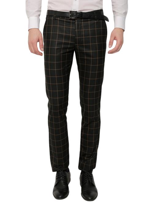 black polyester blend formal trouser - 14100948 - Very Small Image - 1