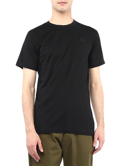 black cotton t-shirt - 14100964 - Very Small Image - 1