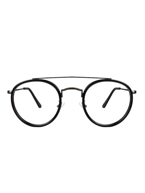 zyaden black round unisex eyewear frame 383 - 14101975 - Very Small Image - 1