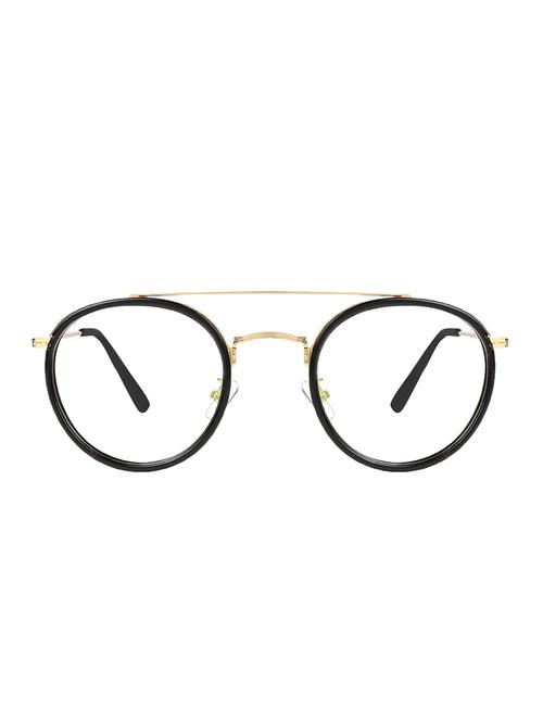 zyaden black round unisex eyewear frame 384 - 14101976 - Very Small Image - 1