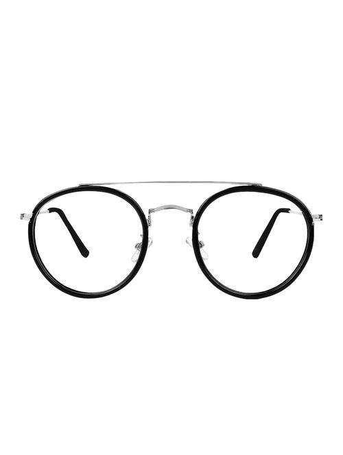 zyaden black round unisex eyewear frame 385 - 14101977 - Very Small Image - 1