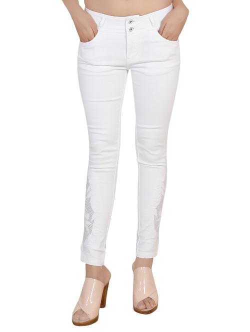 white denim jeans - 14103714 - Very Small Image - 1