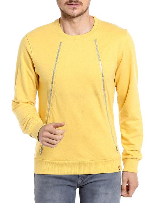 yellow solid sweatshirt - 14104176 - Very Small Image - 1