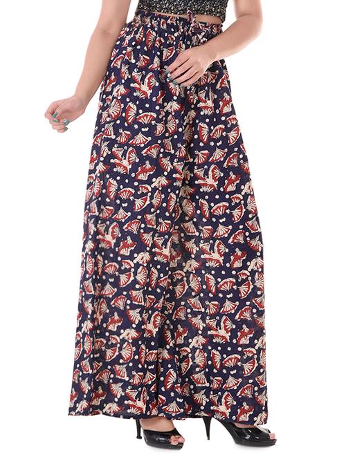 blue cotton palazzo - 14106602 - Very Small Image - 1