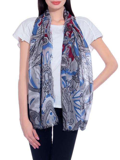multi colored cotton stole - 14107713 - Very Small Image - 1