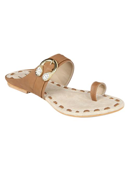 tan one toe sandal - 14107734 - Very Small Image - 1