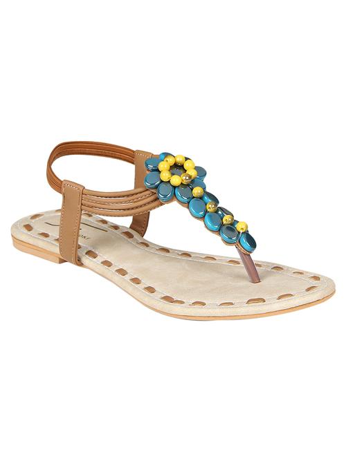 tan back strap sandal - 14107742 - Very Small Image - 1