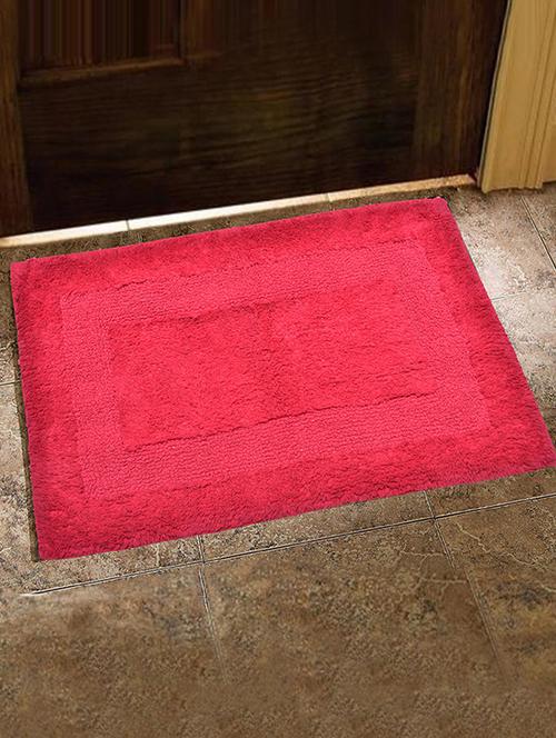 classic reversible cotton bathmat, 1750 gsm (red) - 14109265 - Very Small Image - 1