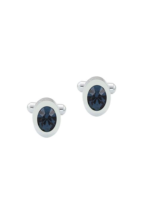 blue metal cufflink - 14109809 - Very Small Image - 1