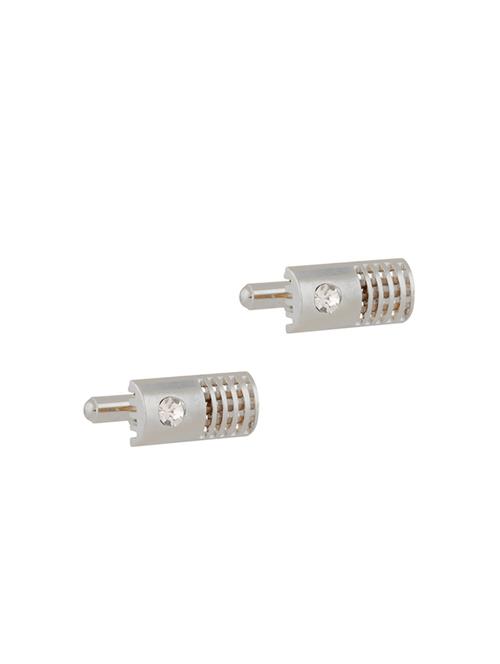 silver metal cufflink - 14109820 - Very Small Image - 1