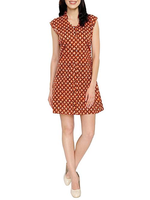 red cotton dress - 14110753 - Very Small Image - 1