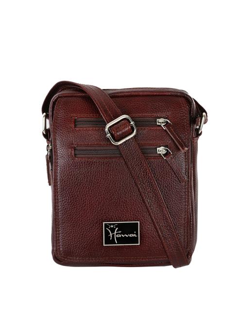brown leather messengerbag - 14116989 - Very Small Image - 1