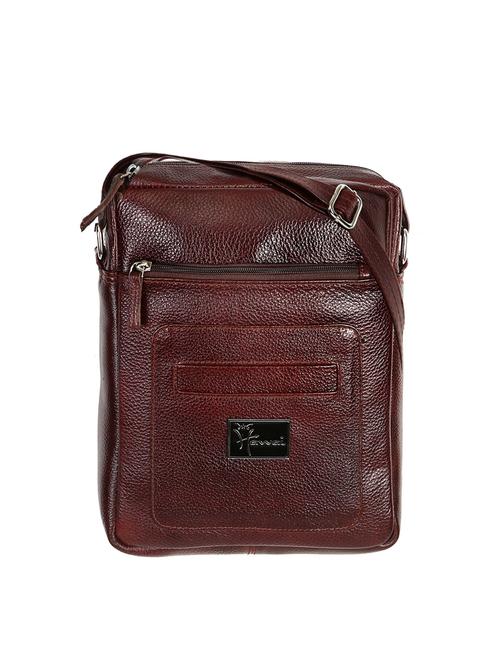 brown leather messengerbag - 14116991 - Very Small Image - 1
